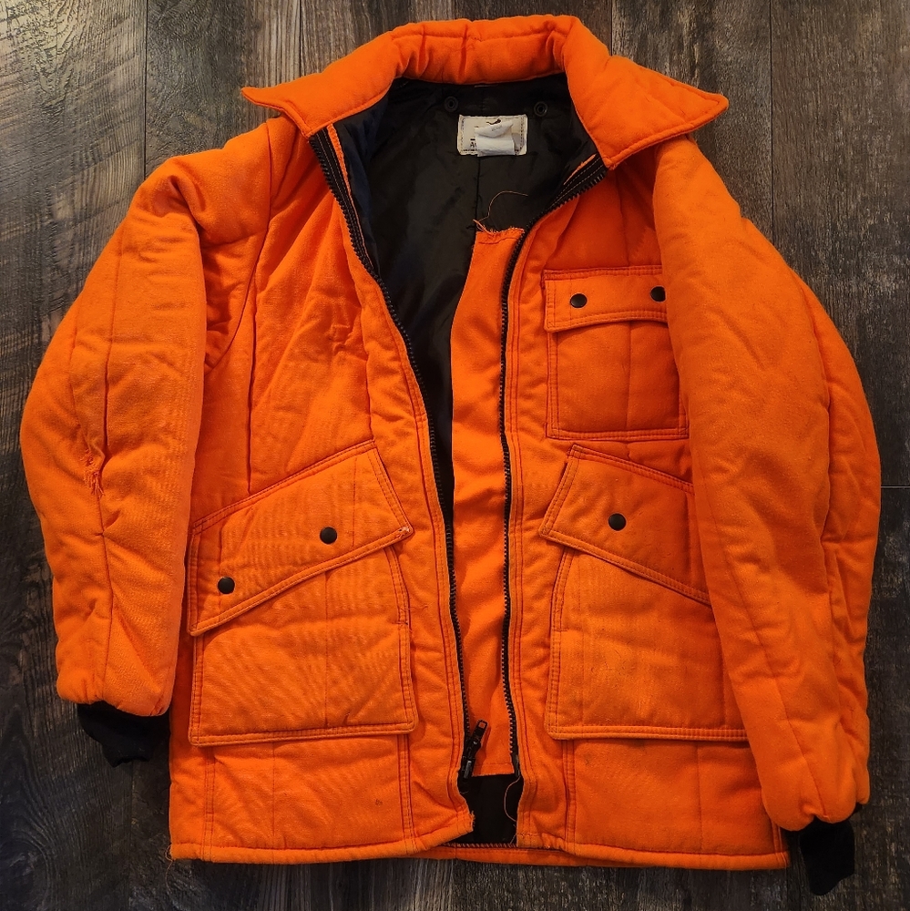 Med boys orange hunting coat